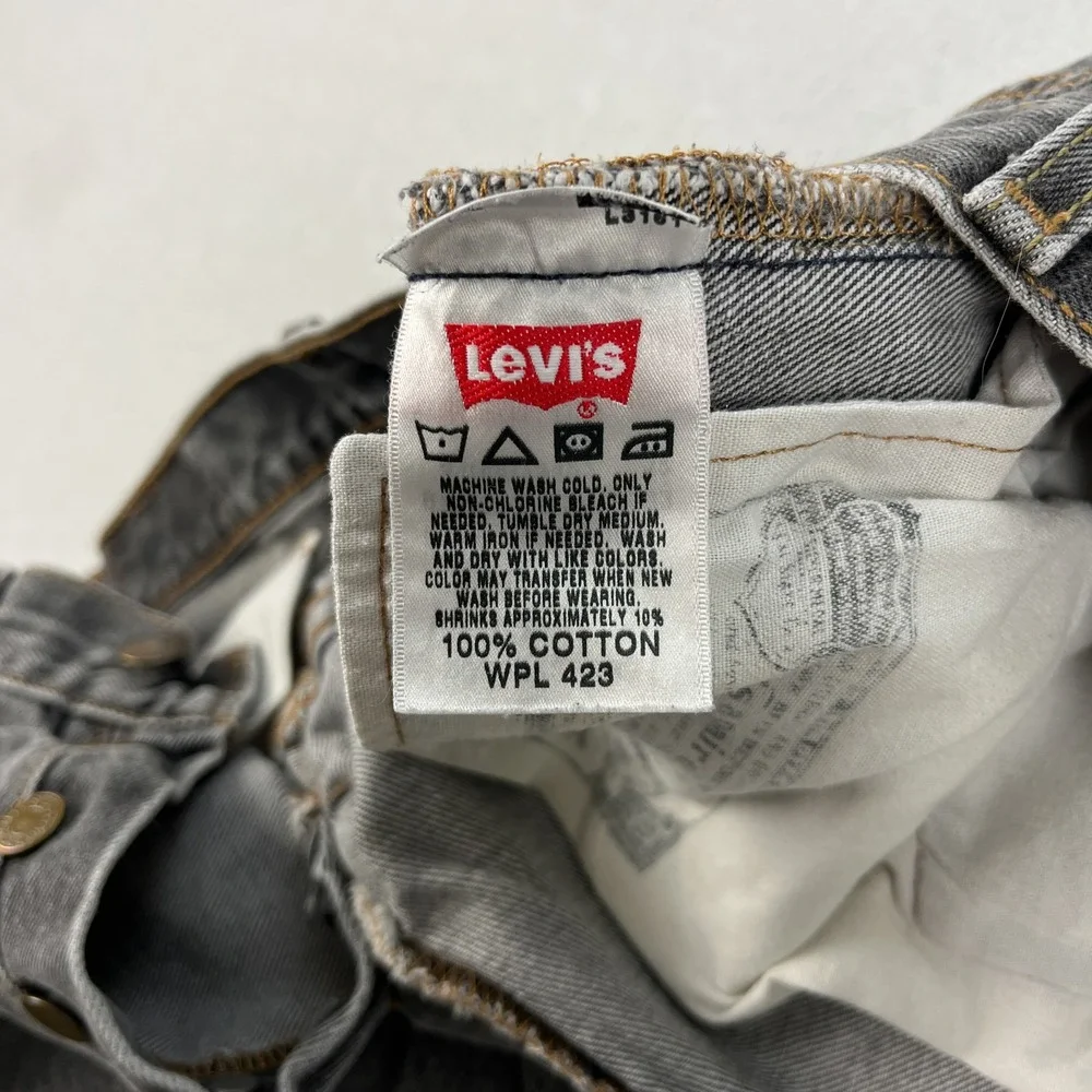 Vintage Levis 501xx Jeans Mens 32x34 *Fits 30x30 Faded Black 90s Y2K Mexico